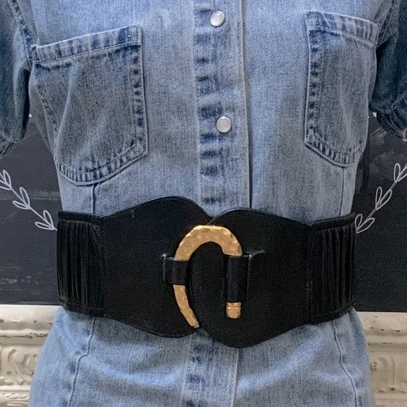 Raina | Accessories | Raina Leather Stretch Statement Belt  display picture 1